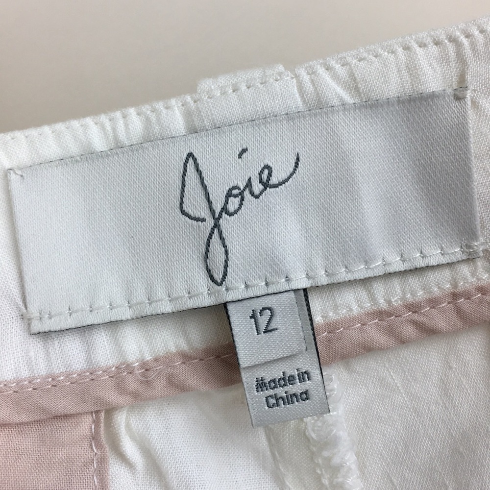 JOIE Off White Linen Blend Pants - Picture 3 of 8